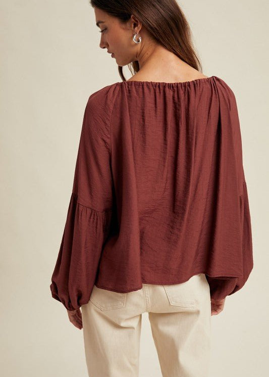 Wine Blouse - The Nines