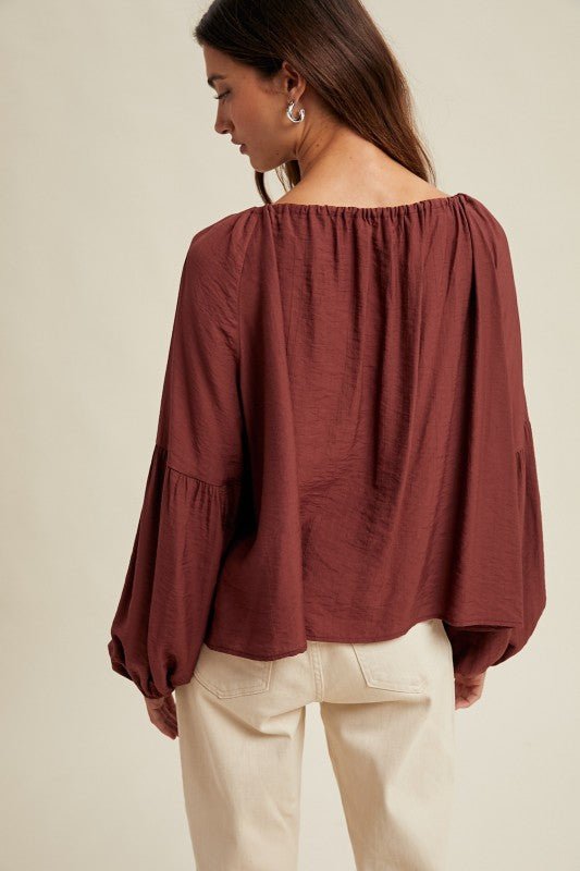 Wine Blouse - The Nines