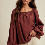 Wine Blouse - The Nines