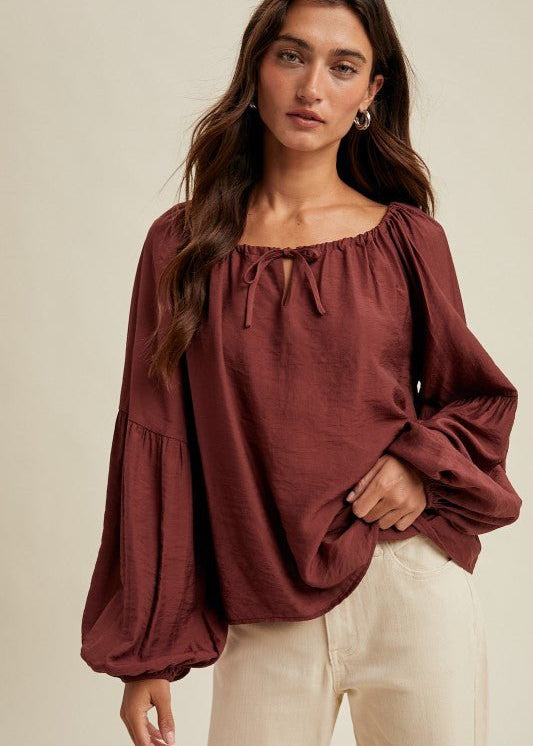 Wine Blouse - The Nines