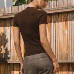 Dark Chocolate Sweater Top - The Nines