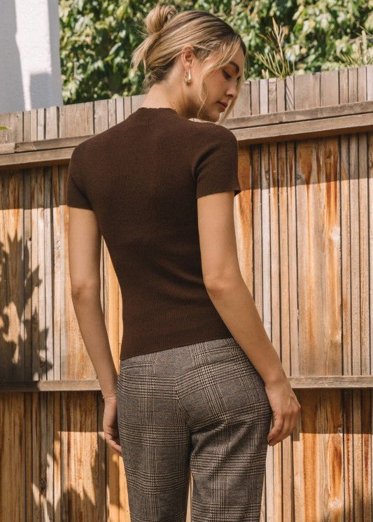 Dark Chocolate Sweater Top - The Nines
