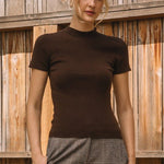 Dark Chocolate Sweater Top - The Nines