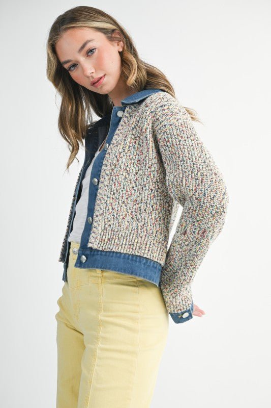 Multicolor Denim Trip Jacket - The Nines