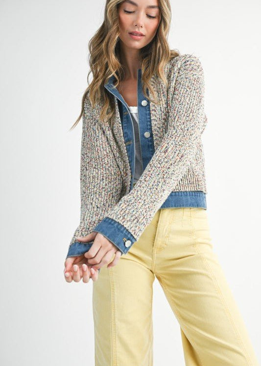 Multicolor Denim Trip Jacket - The Nines