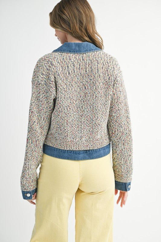 Multicolor Denim Trip Jacket - The Nines