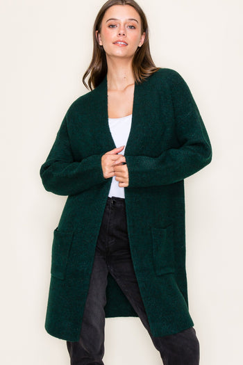 Open Pocket Cardigan Coats - 3 Colors!