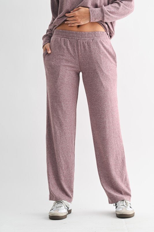 Mono B Brushed Lounge Pant - 2 Colors! - The Nines