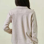 Buttery Soft Pinstripe Snap Button Top - 2 Colors! - The Nines