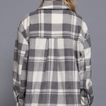 Soft Fleece Plaid Shacket - FINAL SALE! - The Nines