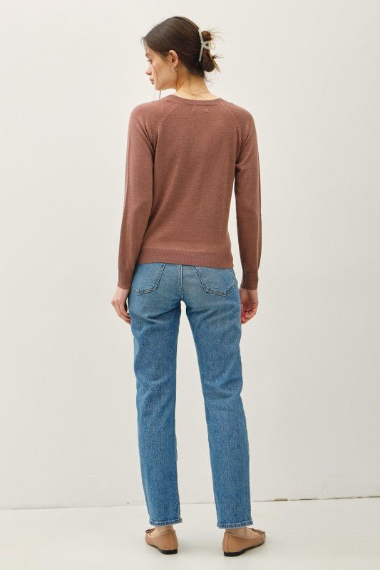 Sepia Brown Lightweight Pullover - The Nines
