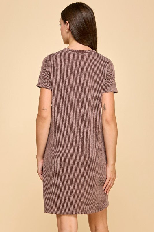 Ribbed Pocket Dresses - 2 Colors! - The Nines