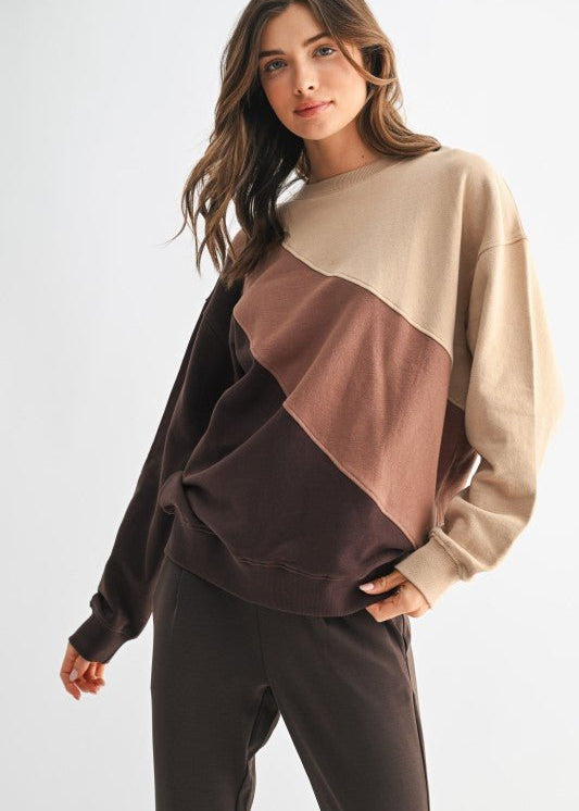 Color Fade Striped Sweatshirt - FINAL SALE! - The Nines
