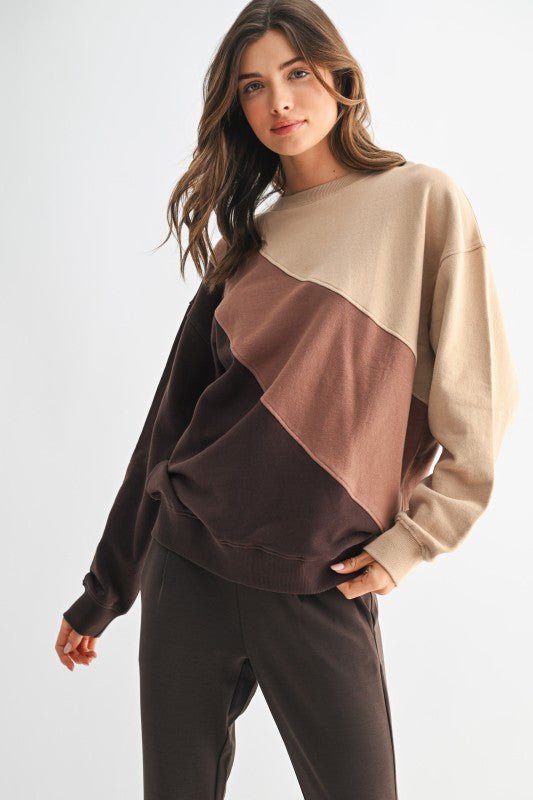 Color Fade Striped Sweatshirt - FINAL SALE! - The Nines