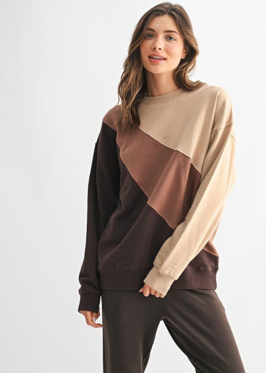Color Fade Striped Sweatshirt - FINAL SALE! - The Nines