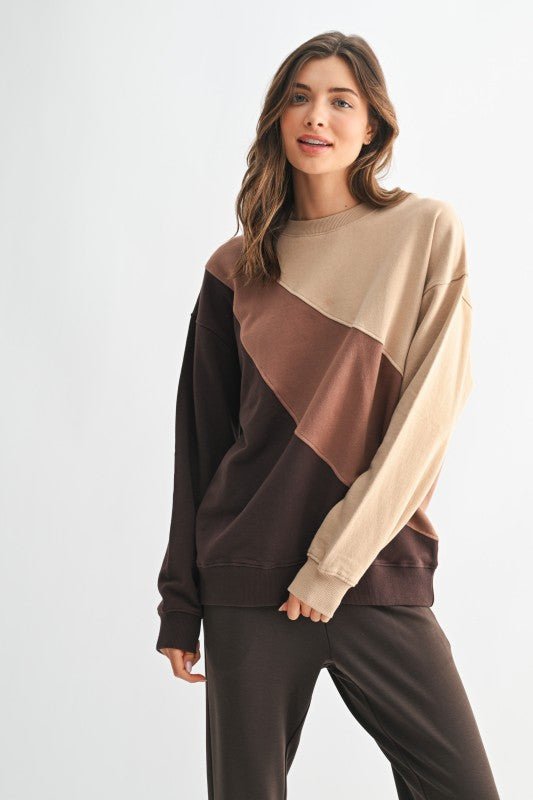 Color Fade Striped Sweatshirt - FINAL SALE! - The Nines