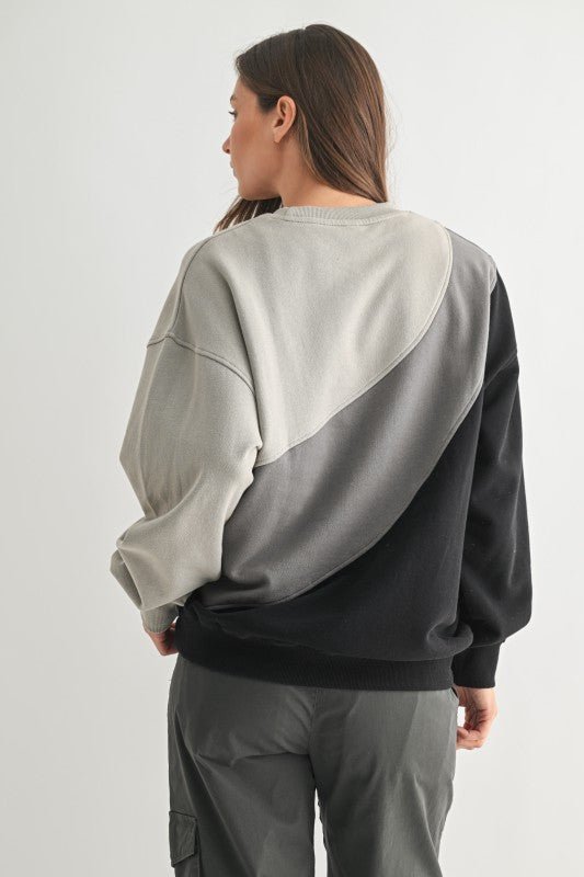 Color Fade Striped Sweatshirt - FINAL SALE! - The Nines