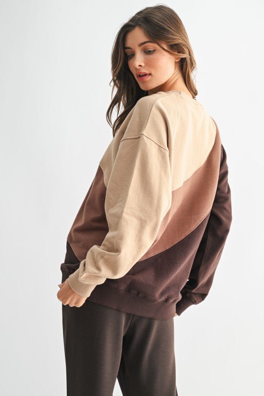 Color Fade Striped Sweatshirt - FINAL SALE! - The Nines
