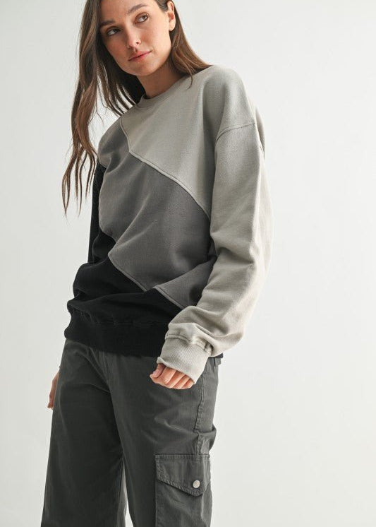 Color Fade Striped Sweatshirt - FINAL SALE! - The Nines