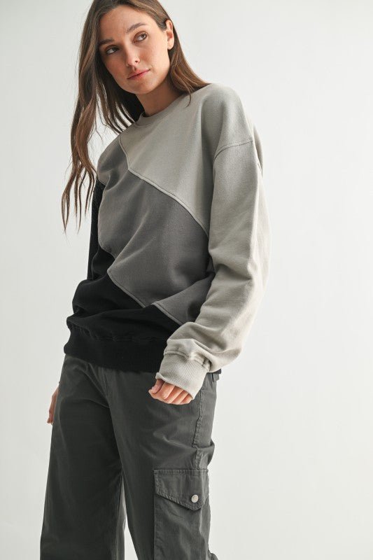 Color Fade Striped Sweatshirt - FINAL SALE! - The Nines