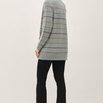Gray Multicolor Cardigan - The Nines