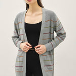 Gray Multicolor Cardigan - The Nines