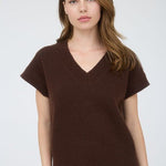Vera V - Neck Short Sleeve Sweaters - 4 Colors! - The Nines