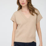 Vera V - Neck Short Sleeve Sweaters - 4 Colors! - The Nines