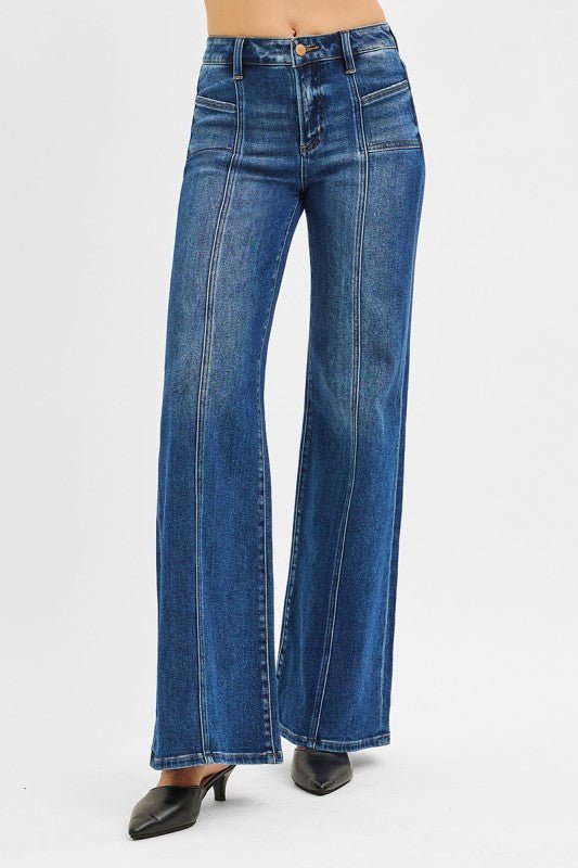 Risen Midrise Wide Leg Jean - The Nines