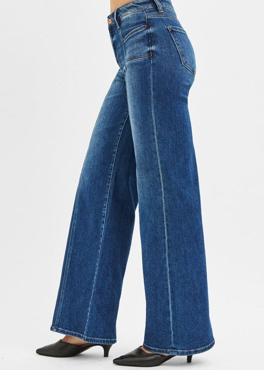 Risen Midrise Wide Leg Jean - The Nines