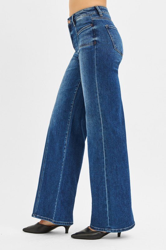 Risen Midrise Wide Leg Jean - The Nines