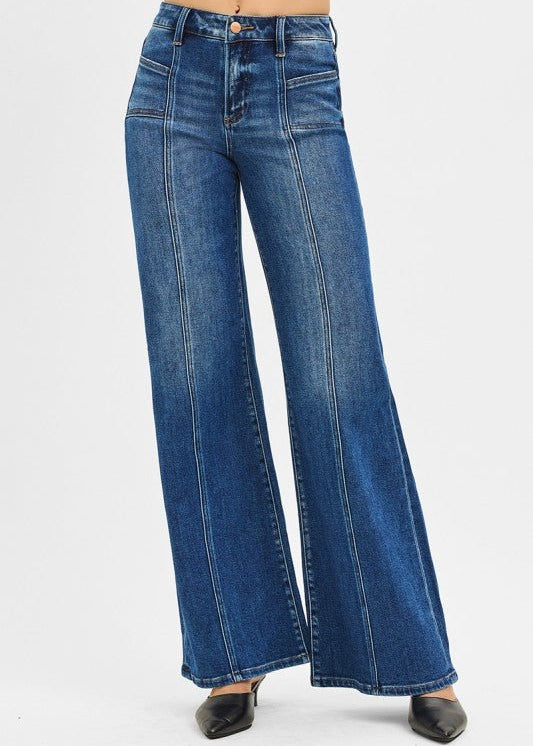 Risen Midrise Wide Leg Jean - The Nines