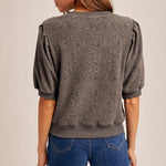 Jacquard Sweatshirt Top - 2 colors! - The Nines