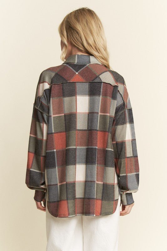 Multicolor Plaid Shacket Top - FINAL SALE! - The Nines