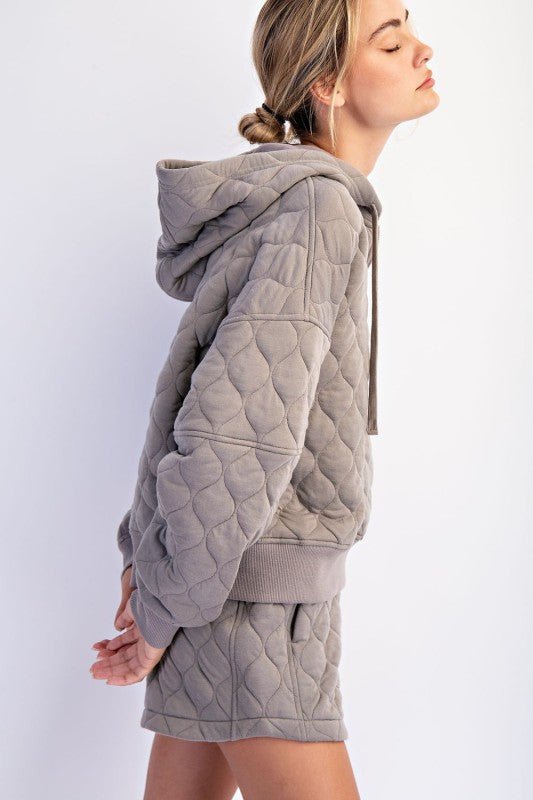 Rae Mode Quilted Hoodie Jacket - 4 Colors! - The Nines