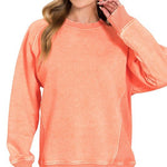 Acid Washed Fleece Sweatshirts - 3 Colors! - The Nines