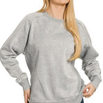 Acid Washed Fleece Sweatshirts - 3 Colors! - The Nines