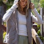 Rae Mode Quilted Hoodie Vest - 3 Colors! - The Nines