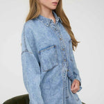 Washed Chambray Lightweight Button Down Shirt - The Nines