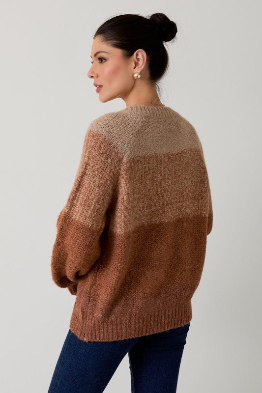 Camel Gradient Cardigan - The Nines