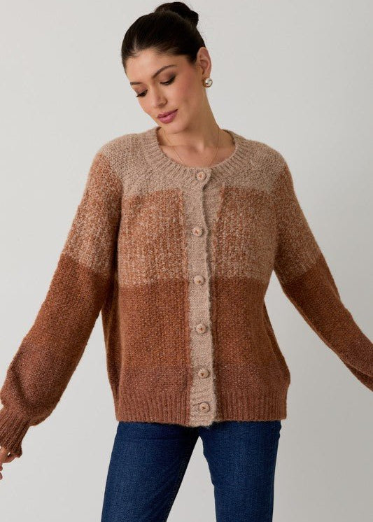 Camel Gradient Cardigan - The Nines