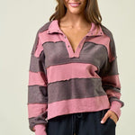 Dusty Rose French Terry Top - The Nines