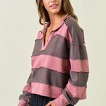 Dusty Rose French Terry Top - The Nines