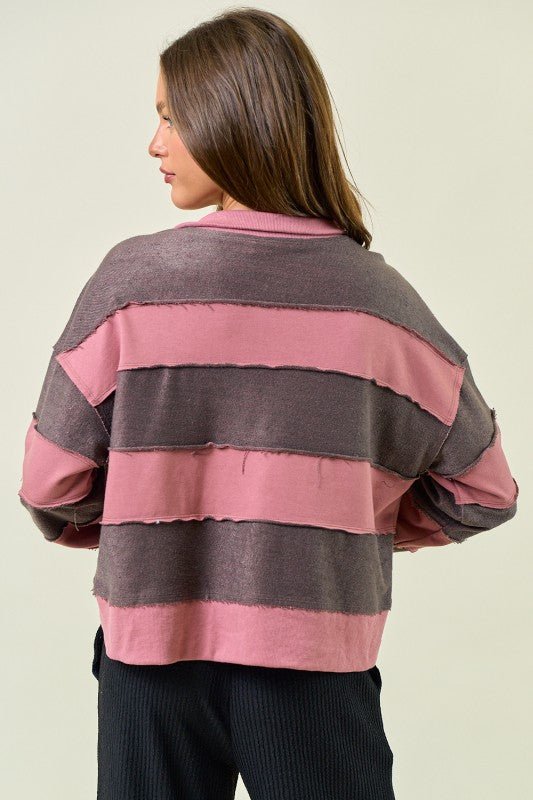Dusty Rose French Terry Top - The Nines