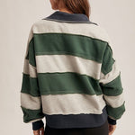 Forest & Navy Cropped Pullover - The Nines
