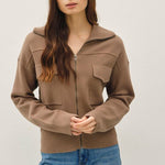 Brown Sweater Jacket - The Nines