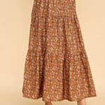 Tiered Elastic Waist Midi Skirts - 2 Colors! - The Nines