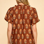Everly Floral Puff Sleeve Top - 2 Colors! - The Nines