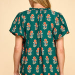 Everly Floral Puff Sleeve Top - 2 Colors! - The Nines