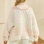 Floral Quilted Quarter Zip - 2 colors! - The Nines